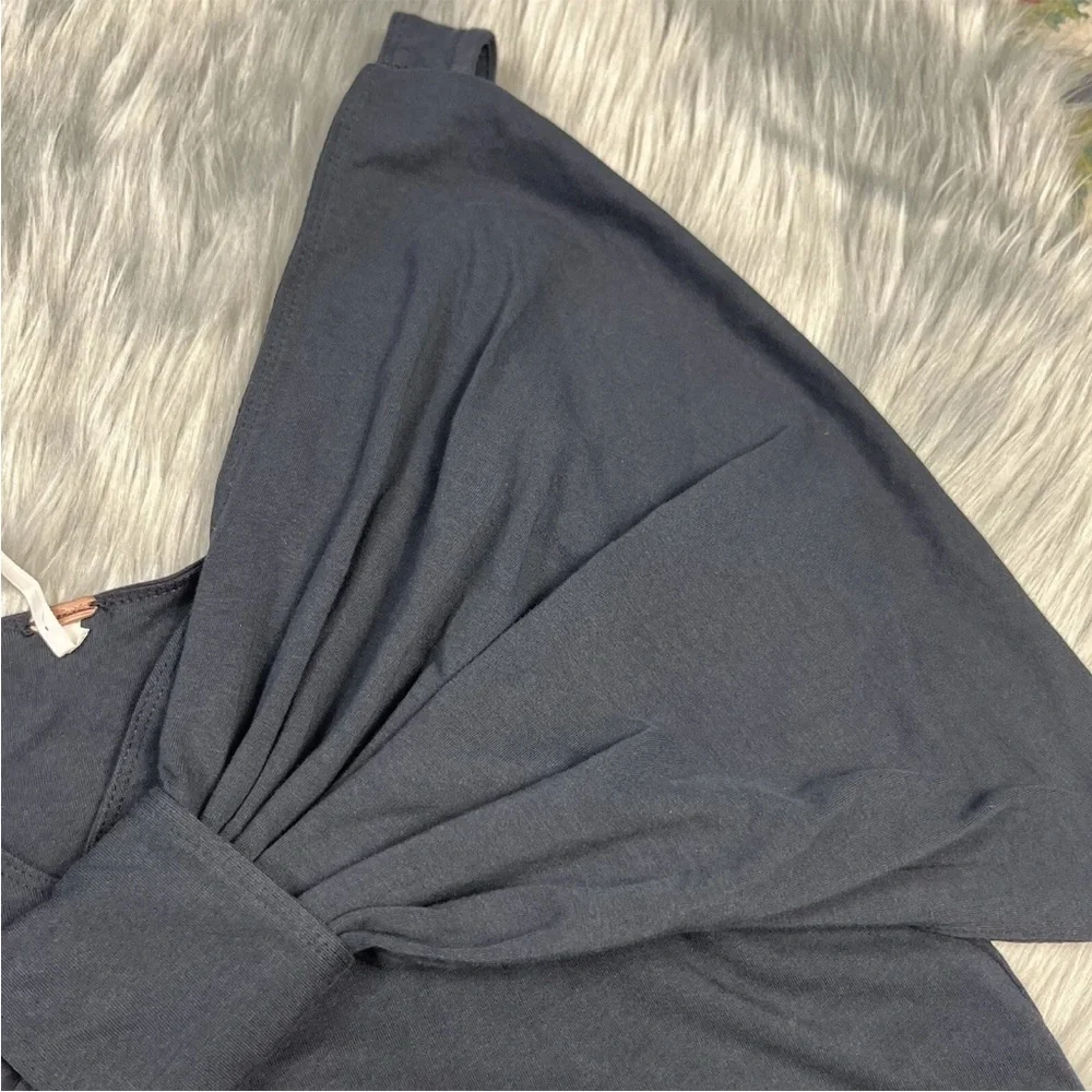 Free People Big Bow Black Tank Top Size Large